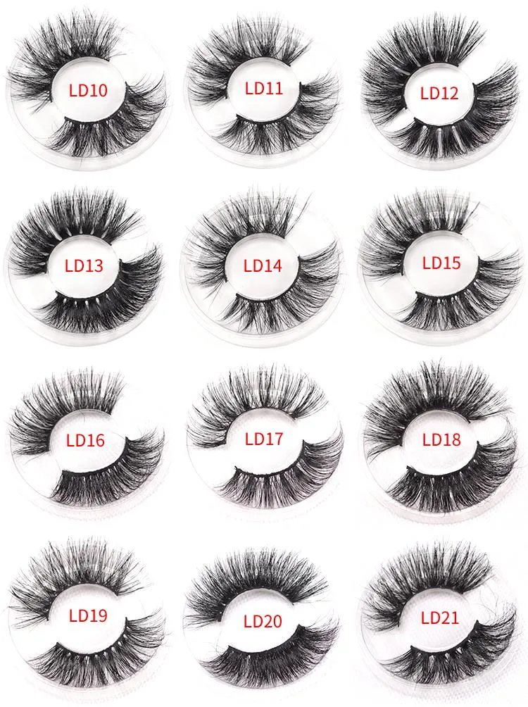 Wholesale 15mm 20mm Faux Mink Strip Lashes with Glitter Color